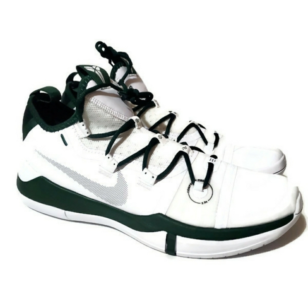 NEW NIKE KOBE AD TB PROMO WHITE GREEN SIZE 12.5